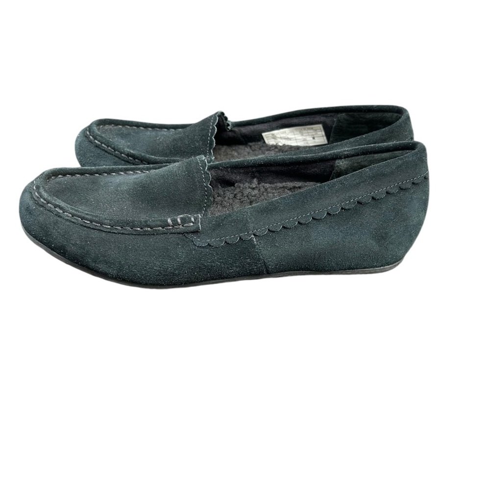 Vionic McKenzie Black Slipper Shoe Women’s Size 7 Suede Upper Rubber Sole - Picture 3 of 9